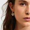 DUNE crystal earrings gold- plated