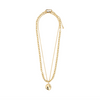 SPARKLE collier ensemble 2 en 1, plaqué or