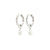 SHIFT pearl silver plated earrings