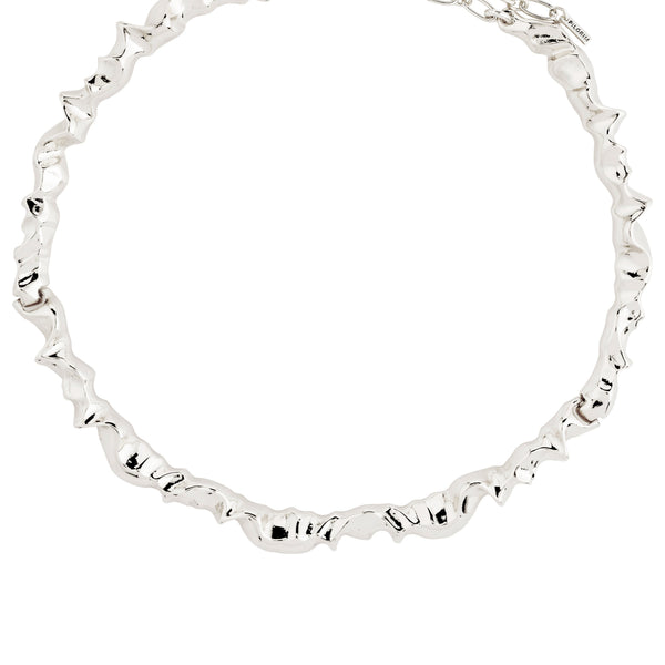 SUNSET recycled silver necklace -plated