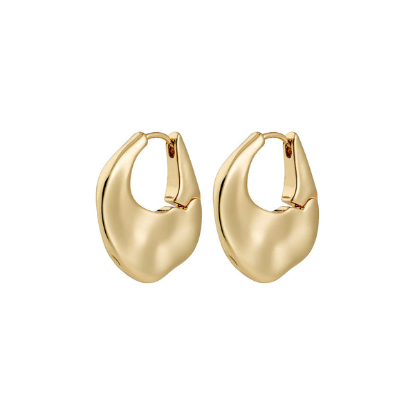 SENSE gold-plated hoop earrings