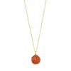 SENSE gold-plated/agate necklace