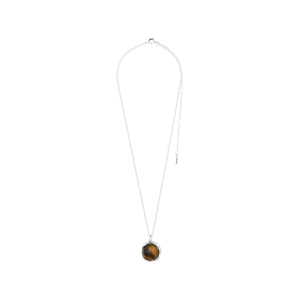 SENSE silver-plated/agate necklace