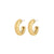 PHASE small gold-plated creoles