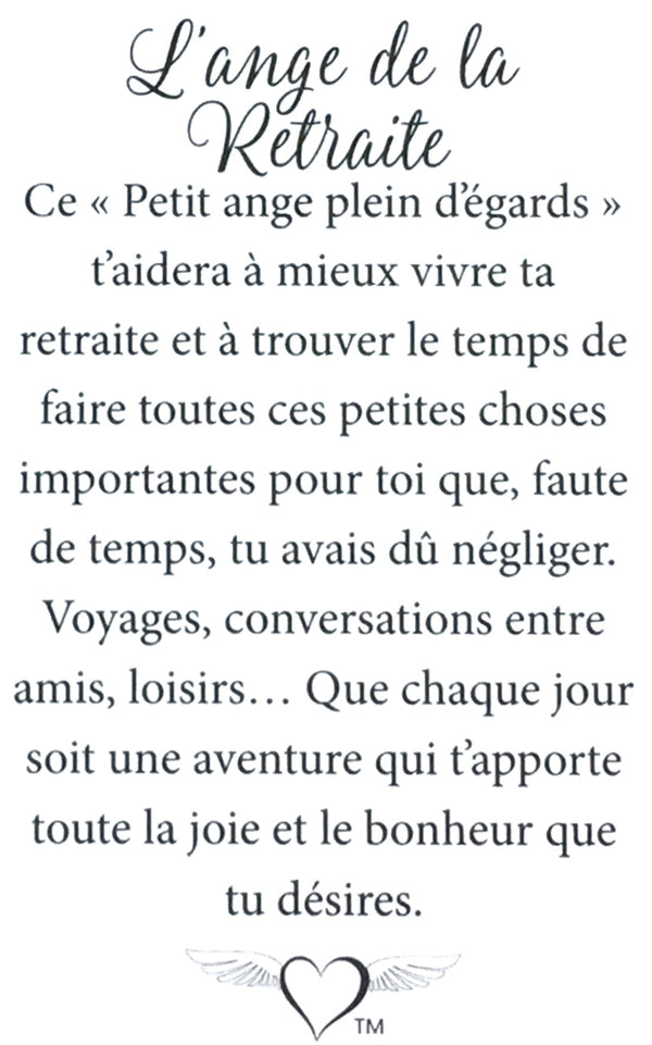 Épinglette Ange : Retraite