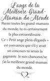 Épinglette Ange : Meilleur Grand-Maman du Monde