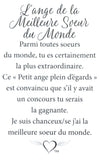 Épinglette Ange : Meilleure Soeur du Monde
