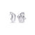 Boucles d'oreilles Windy argent