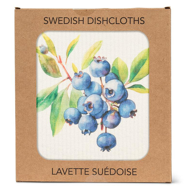 Linge à vaisselle bleuets