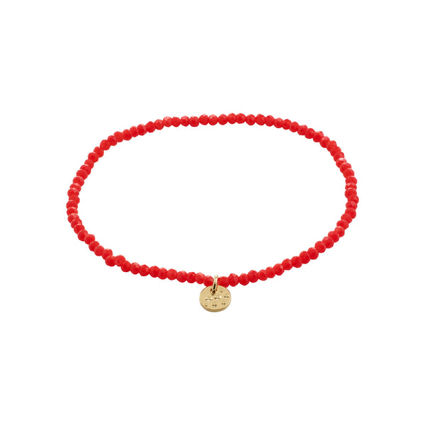 INDIE bracelet Gold Plated Red