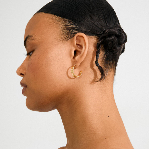 MAYER boucles d’oreilles plaqué or