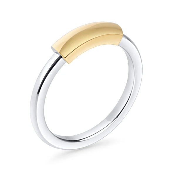 Bague Cobalt argent/or