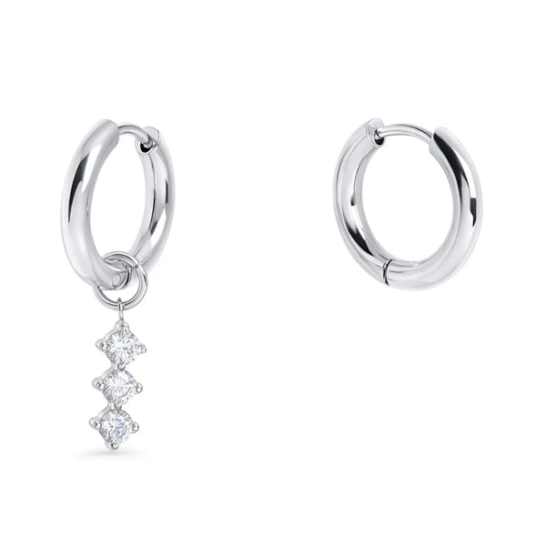 Boucles d'oreille Huggie Lazuli modifiée