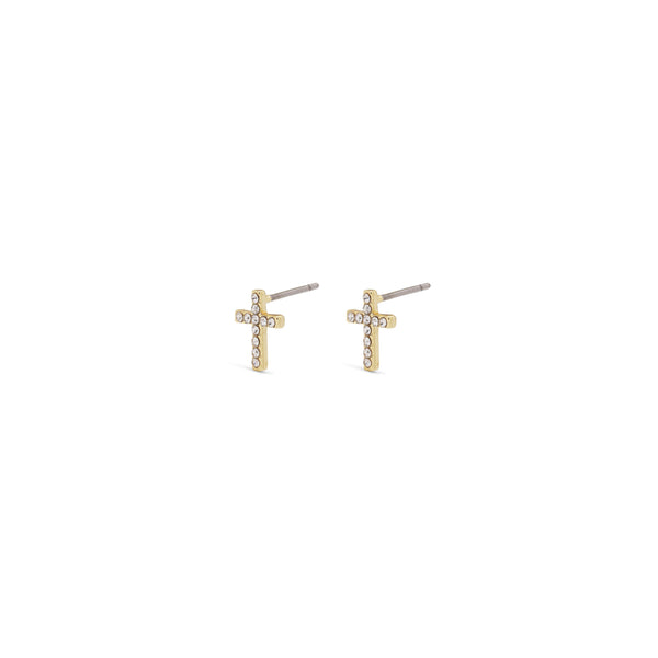 CLARA crystal cross boucles d'oreille