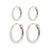 ARIELLA anneaux boucles d'oreille 2-en-1 set