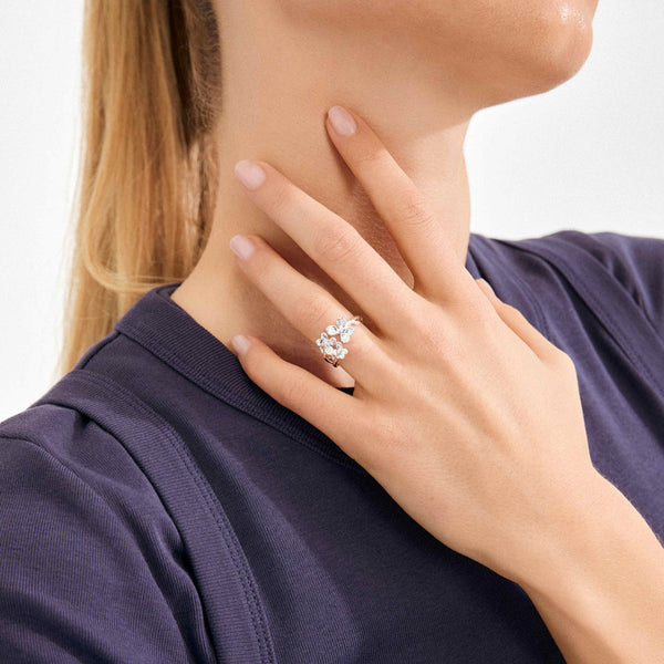(W) Bague Ajani Plaqué argent