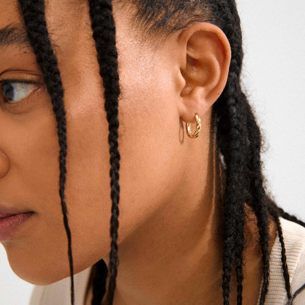 DECLAN silver-plated earrings
