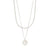 DECLAN 2 in 1 necklace set, silver plated