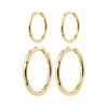 EVE anneaux boucles d'oreille 2-en-1 set