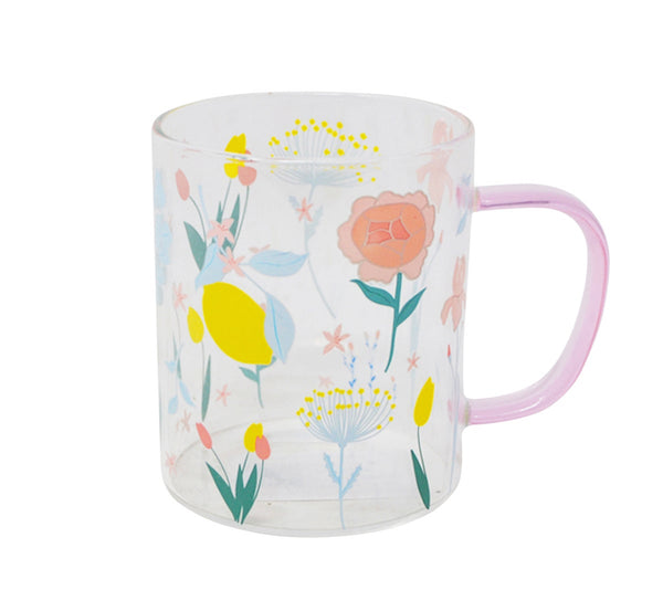 14 OZ AQUATIC PLANTS GLASS MUG