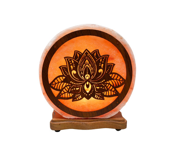 Lampe de sel Lotus Yin 4 kg