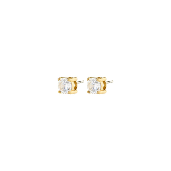 RAVI boucles d'oreilles à tige avec cristal 5 mm
