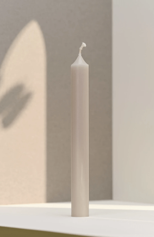 Bougie droite Gris Chic