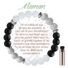 Bracelet Aroma Noir : Maman