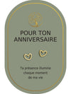 Boucles d'oreilles : Pour Ton Anniversaire