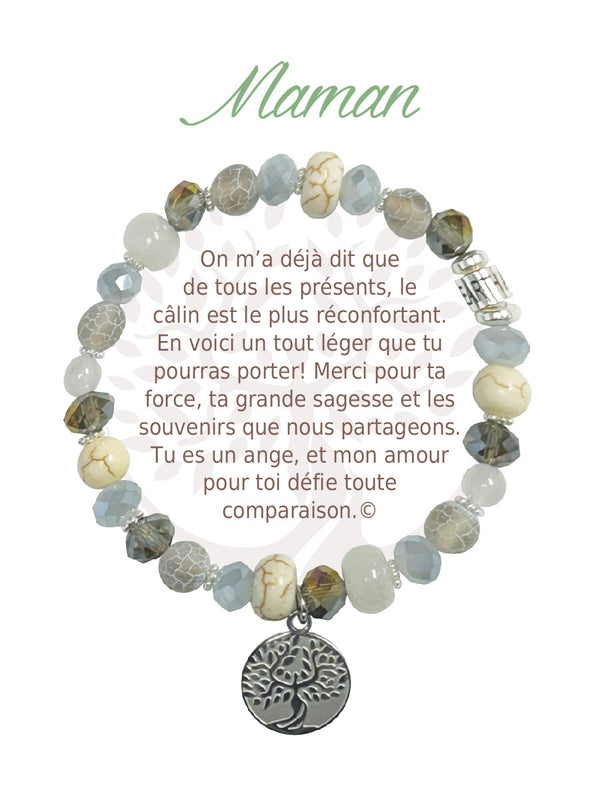 Bracelet Earth Angel Argent : Maman