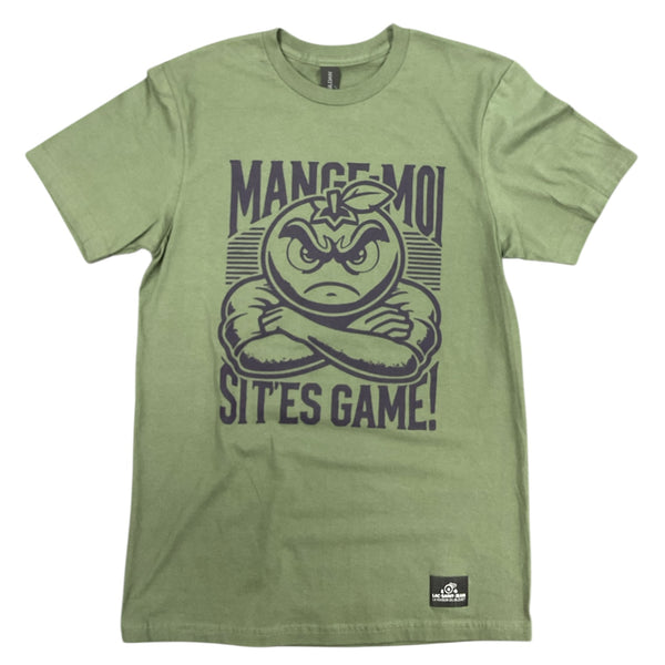 Tee-shirt Vert Army avec dessin à l'avant