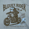 Dessin visible à l'avant tu tee-shirt Bleuet Rider Bleu Indigo