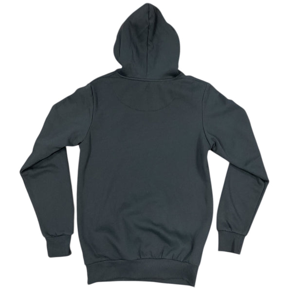 Hoodie marine vue de dos