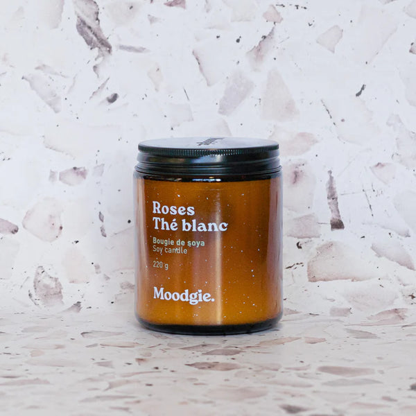 MOOD-CHANDELLE "ROSES/THÉ BLANC"