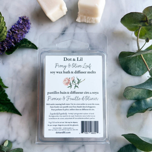 Bath/Diffuser Pastilles - Peony & Olive Leaf