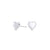 Boucles d'oreilles Fixes Coeur