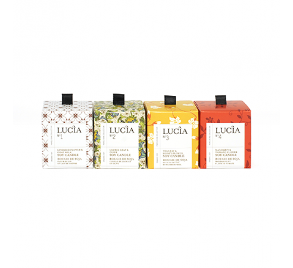 GIFT BOX 4 VOTIVE 15 HRS LUCIA