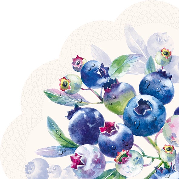 Serviettes de table: Rondo - Collection Bleuets