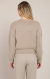 FLOWER EMBROIDERED SWEATER TOP