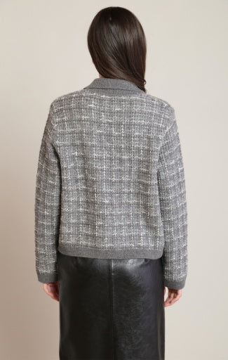 TWEED SWEATER CARDIGAN