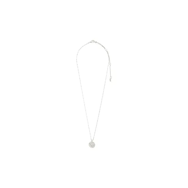 BREATHEcollier médaillon en cristal recyclé plaqué argent