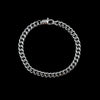 Bracelet Viril Argent Maille Cubaine – 6 mm | 8”