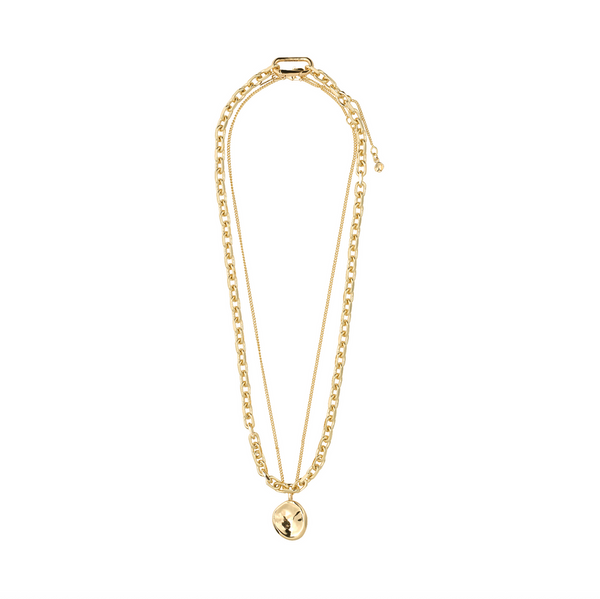 SPARKLE collier ensemble 2 en 1, plaqué or