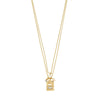 Collier Fire Plaqué or Cristal