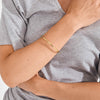Bracelet rigide HAZE plaqué or