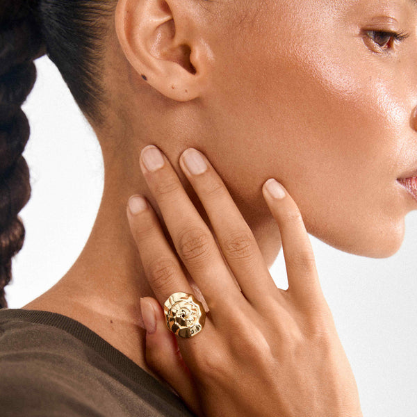 Bague HAZE plaquée or