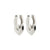 IOKASTE recycled chunky hoops silver-plated