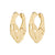 DAWN recycled hoop earrings gold-plated