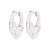 DAWN recycled hoop earrings silver-plated