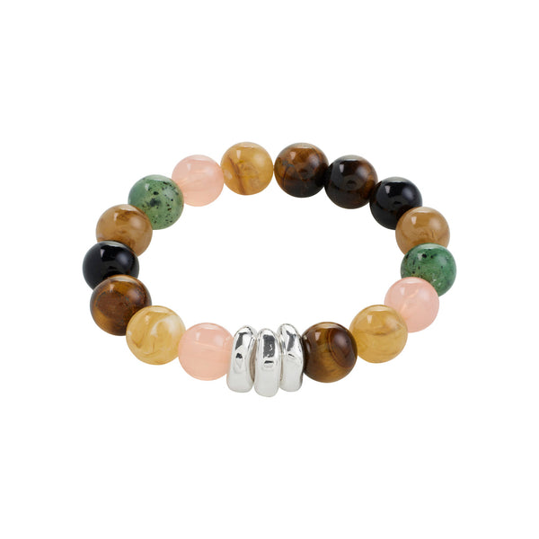UNFOLD multi-color/silver-plated bracelet